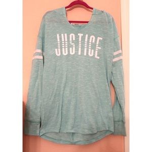Teal Justice Hoodie